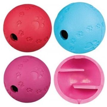 Trixie, jucărie minge cu labirint câini, cauciuc natural, 9cm, multicolor