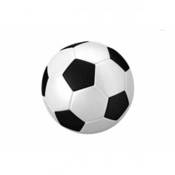 Trixie, jucărie minge fotbal câini, cu sunet, Vinil, 10cm, multicolor