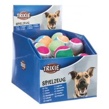 Trixie, jucărie minge tenis câini, 6.4cm, multicolor