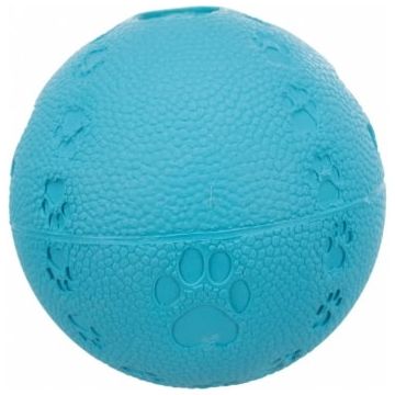 Trixie, jucărie mingie câini, cu sunet, cauciuc natural, 6cm, multicolor