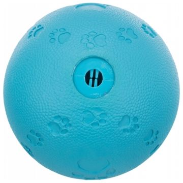 Trixie, jucărie mingie model labute câini, cu sunet, cauciuc natural, 7cm, multicolor