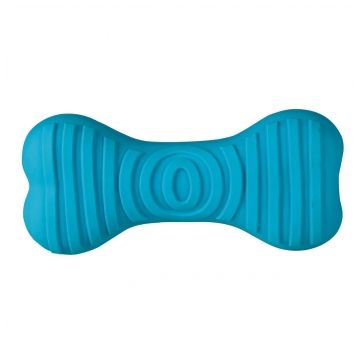 Trixie, jucărie os câini, cu sunet, latex, 15cm, multicolor