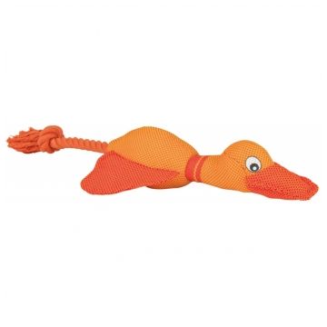Trixie, jucărie rață câini, cu sunet, pluș, 35cm, multicolor