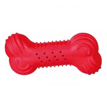 TRIXIE, jucărie răcoritoare os câini, cauciuc, 11cm, multicolor