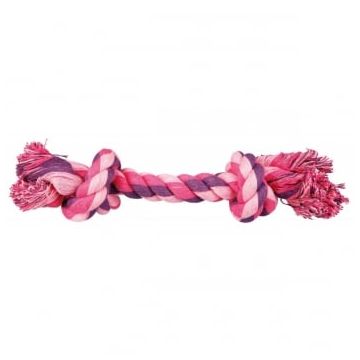 TRIXIE, jucărie sfoară cu 2 noduri câini, 28cm, multicolor