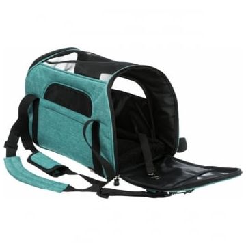TRIXIE Madison, geantă transport câini și pisici, XS(max. 5kg), poliester, deschidere laterală, cu curea de umăr, cu buzunare, verde, 19 x 28 x 42 cm