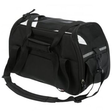 TRIXIE Madison, geantă transport câini și pisici, XS-S(max. 7kg), poliester, deschidere laterală, cu curea de umăr, negru, 25 x 33 x 50 cm