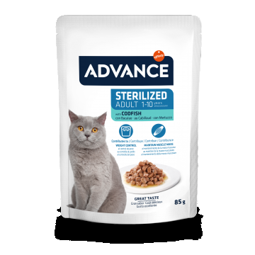 Advance Cat Wet Sterilized Cod, 85 g ieftina