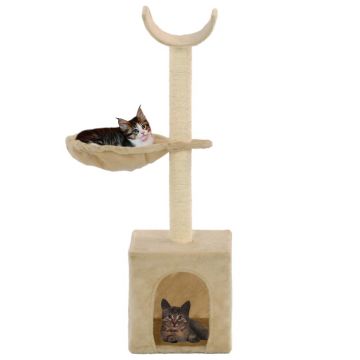 Ansamblu pisici stâlpi funie de sisal 105 cm bej