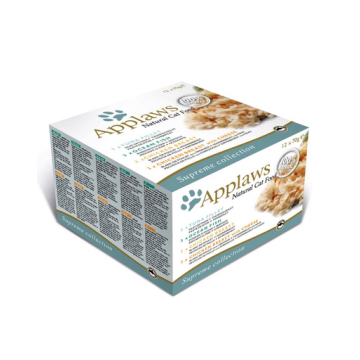APPLAWS Cat Tin Multipack 48x70g conserve pisici Supreme Collection + capac conserve SIMPLY FROM NATURE GRATIS