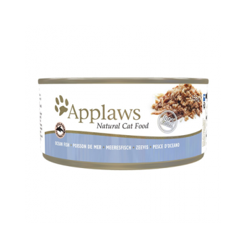 APPLAWS Cat Tin Ocean Fish 72x156g hrana pisici adulte, cu peste oceanic + capac pentru conserve SIMPLY FROM NATURE GRATIS