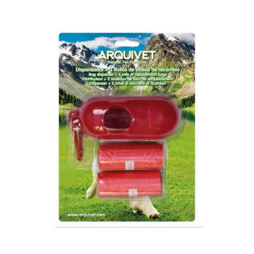 ARQUIVET Dispenser pungi fecale + 2 role pungi GRATIS