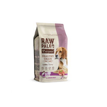VETEXPERT RAW PALEO Heathy Grain Adult Lamb 2 kg Hrana uscata pentru caini, cu miel