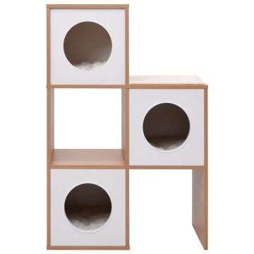 vidaXL Căsuță pentru pisici, covoraș din funie de sisal, 100 cm
