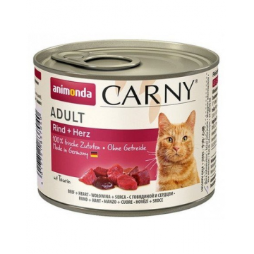 ANIMONDA Carny Cat vită și inimi 200 g