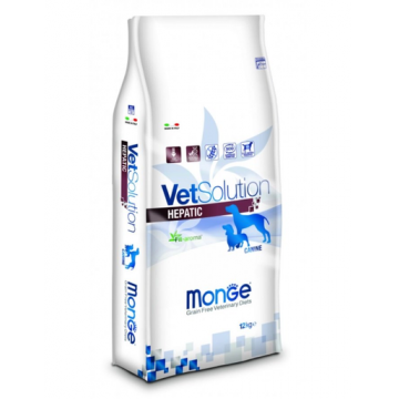 MONGE Vet Solution Dog Hepatic Dieta veterinara pentru caini cu probleme hepatice 12 kg