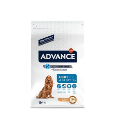 ADVANCE Dog Medium Adult, M, Pui, hrană uscată câini ADVANCE Adult Medium, M, Pui, hrană uscată câini, 3kg