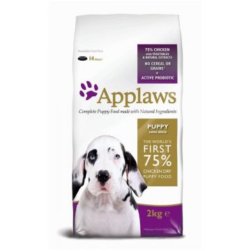 APPLAWS, L-XL, Pui și Legume, hrană uscată fără cereale câini junior, 15kg