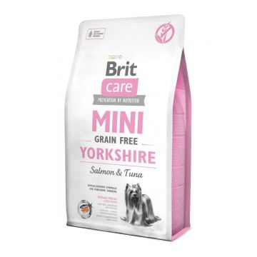 BRIT Care Mini Yorkshire, Somon, hrană uscată fără cereale câini, 2kg