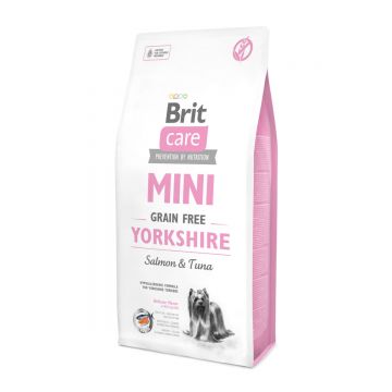BRIT Care Mini Yorkshire, Somon, hrană uscată fără cereale câini, 7kg