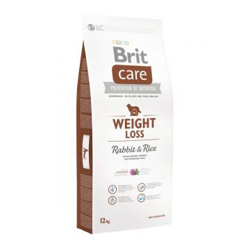 BRIT Care Weight Loss, Iepure cu Orez, hrană uscată câini, managemetul greutății, 12kg