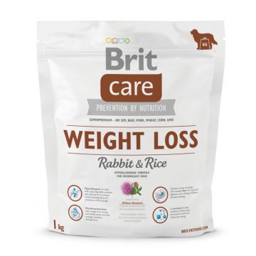 BRIT Care Weight Loss, Iepure cu Orez, hrană uscată câini, managemetul greutății, 1kg