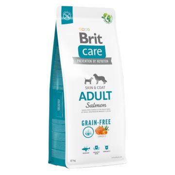 BRIT Care, XS-M, Somon, hrană uscată fără cereale câini, piele & blană BRIT Care Grain-Free Adult, XS-M, Somon, hrană uscată fără cereale câini, piele & blană, 12kg