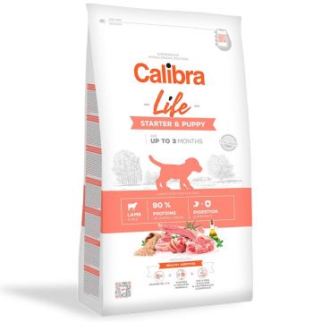 Calibra Dog Life Starter & Puppy cu Miel, 2.5 Kg