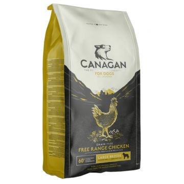 CANAGAN Large Breed, L-XL, Pui, hrană uscată fără cereale câini junior & adult, 12kg