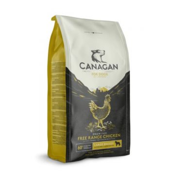 CANAGAN Large Breed, L-XL, Pui, hrană uscată fără cereale câini junior & adult, 2kg