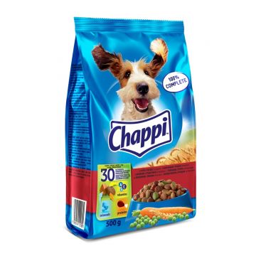 CHAPPI Vită, Pasăre și Legume, hrană uscată câini, 500g