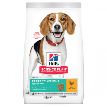 Hill's SP Canine Adult Perfect Weight Medium Pui, 12 Kg