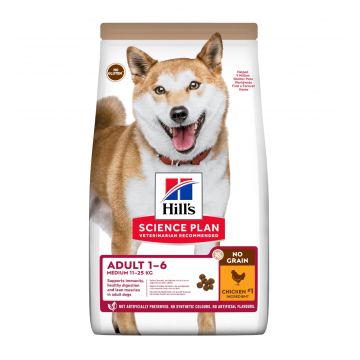 HILL'S SP No Grain, Adult M, Pui, hrană uscată fără cereale câini, 2.5kg