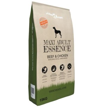 Hrană câini uscată Premium Maxi Adult Essence vită & pui 15 kg