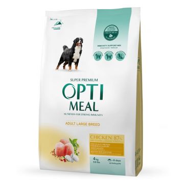 OPTIMEAL Adult L-XL, Pui, hrană uscată câini OPTIMEAL Adult, L-XL, Pui, hrană uscată câini, 4kg