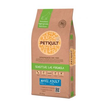 PETKULT Sensitive L&R Maxi Adult, Miel şi Orez, hrană uscată câini, 2kg