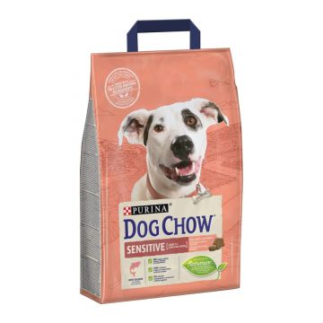 PURINA Dog Chow Adult Sensitive, Somon, hrană uscată câini, sensibilități digestive, 2.5kg