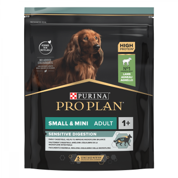 PURINA Pro Plan Sensitive Digestion Adult XS-S, Miel, hrană uscată câini, sensibilități digestive, 700g