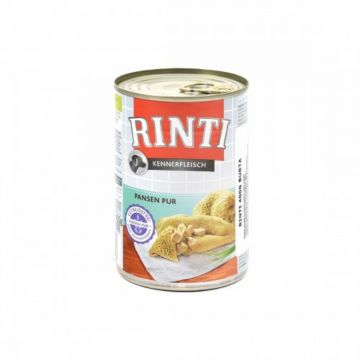 RINTI, XS-XL, Burtă, conservă hrană umedă fără cereale câini, (în suc propriu), 400g