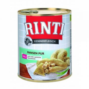 RINTI, XS-XL, Burtă, conservă hrană umedă fără cereale câini, (în suc propriu), 800g