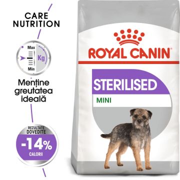 Royal Canin Mini Sterilised Adult, hrană uscată câini sterilizați, 8kg