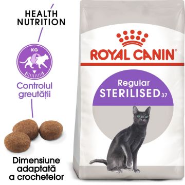 Royal Canin Sterilised Adult, hrană uscată pisici sterilizate, 10kg