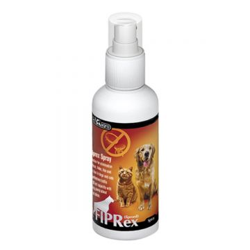FIPREX, deparazitare externă câini și pisici, spray repelent, XS-XL, 100ml