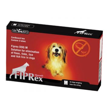 FIPREX, deparazitare externă câini, pipetă repelentă, M(10 - 20kg), 3buc