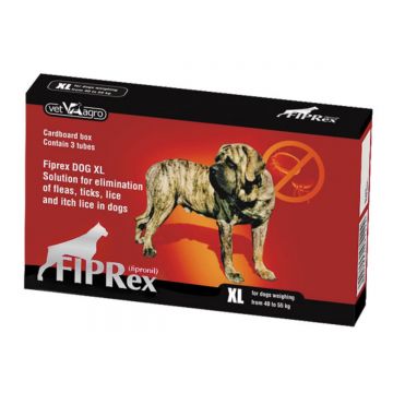 FIPREX, deparazitare externă câini, pipetă repelentă, XL(40 - 60kg), 3buc de firma original