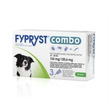 Fypryst Combo Dog M (10-20kg) x 3 pip de firma original