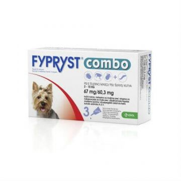 Fypryst Combo Dog S (2-10kg) x 3 pip ieftin