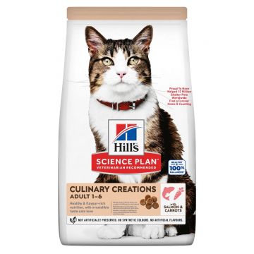 HILL'S Science Plan Culinary Creations, Somon și Morcov, hrană uscată pisici, 1.5kg
