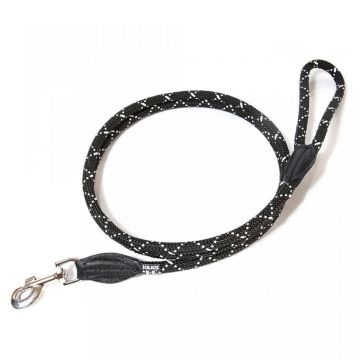 JULIUS-K9 IDC Rope, lesă cordelină reflectorizantă cu mâner câini, nylon, șnur, negru JULIUS-K9 IDC Rope, lesă cordelină reflectorizantă cu mâner câini, nylon, șnur, 12mm x 1.2m, negru