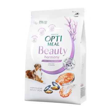 OPTIMEAL Beauty Harmony, Fructe de mare, hrană uscată câini, efect calmant OPTIMEAL Beauty Harmony, XS-XL, Fructe de Mare, hrană uscată câini, sistem nervos & calmante, 1.5kg